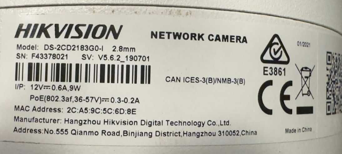 Kamera IP Hikvision 8Mpx DS-2CD2183G0-I