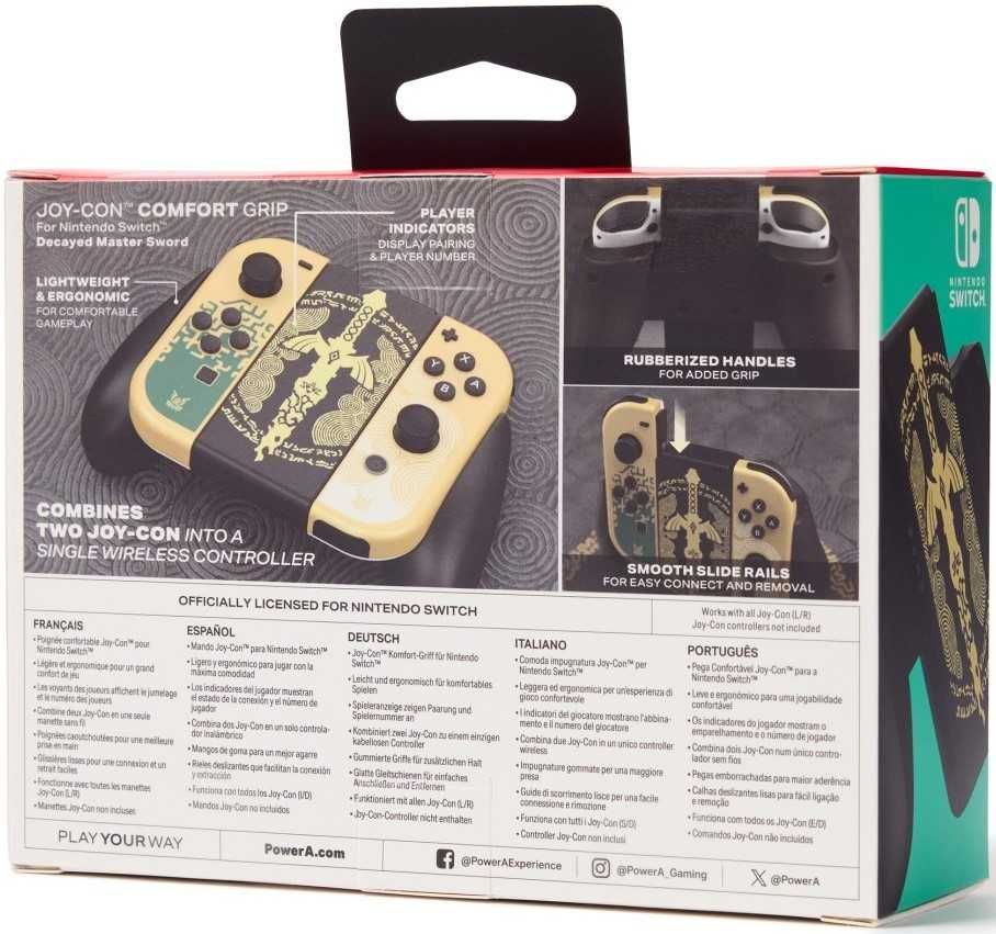 PowerA SWITCH Uchwyt do JOY-CON Grip Decayed Master Sword