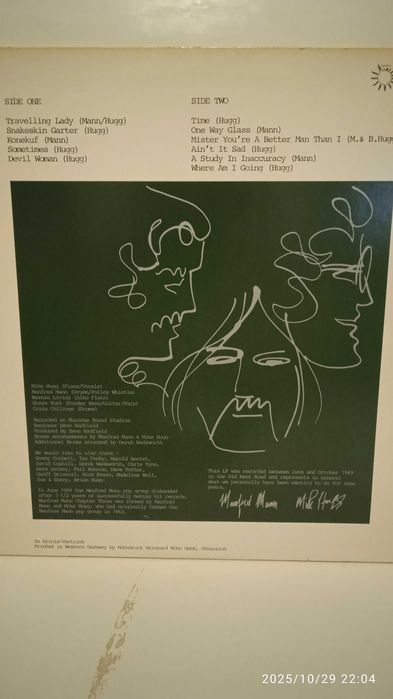 Пластинка группы Manfred Mann