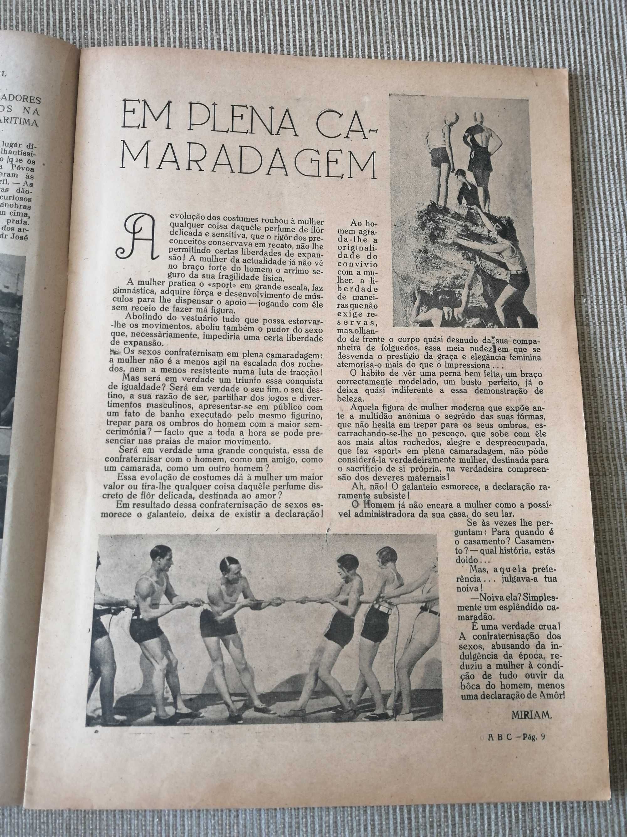 Revistas de 1937 e 1929 The Illustrated London News e ABC