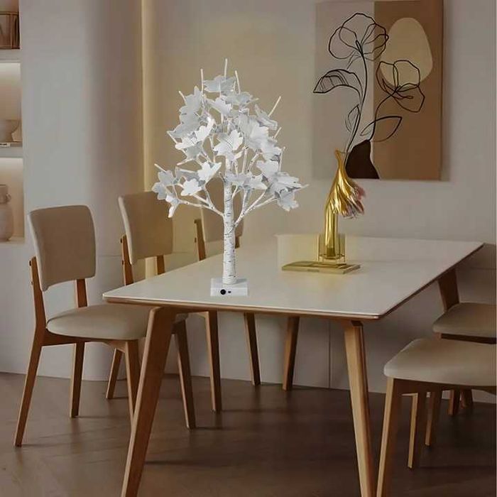 Drzewko LED Brzoza 60 cm Świecąca Ozdoba Świąteczna do Domu NA PREZENT