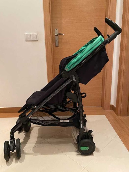 Carrinho passeio Pliko Mini Momodesign - Preto/verde (como novo)
