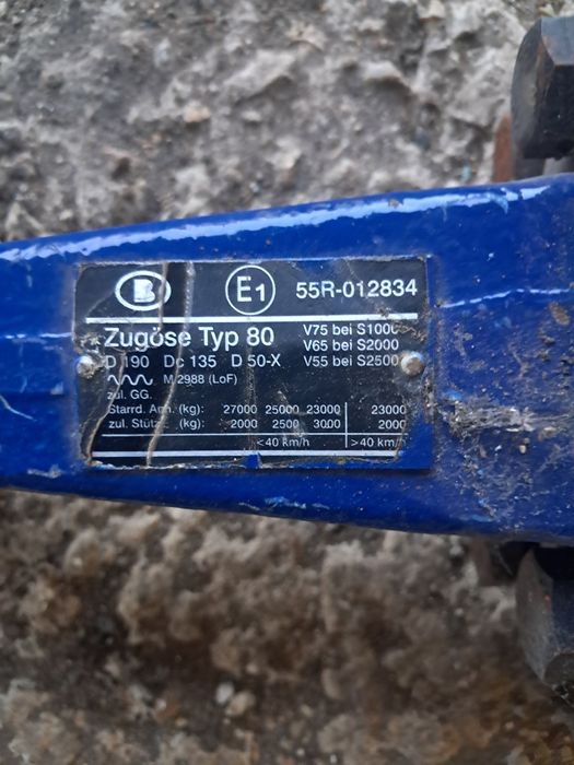 Zaczep oczkowy Zugose fi 50