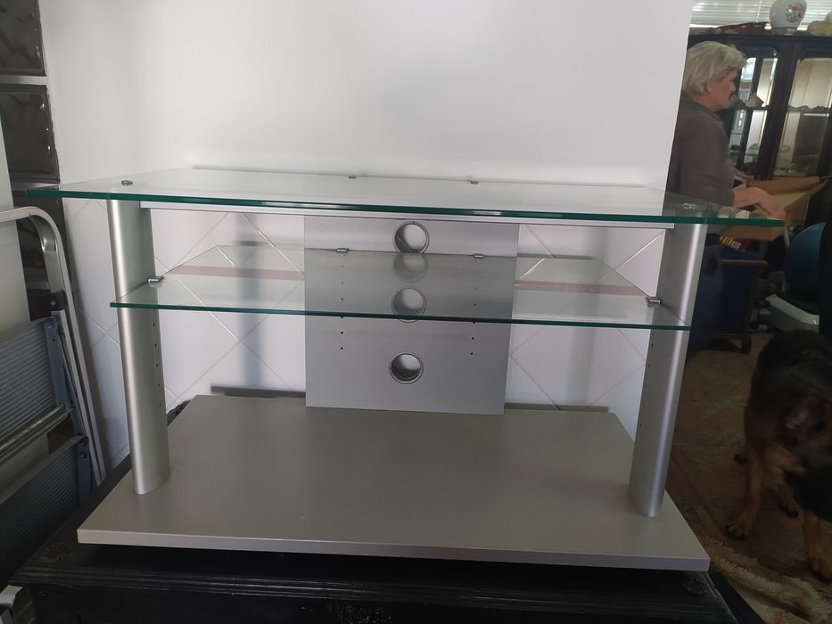 Mesa em vidro para televisao