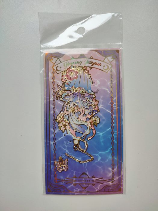 Metalowa zakładka do książki - meduza