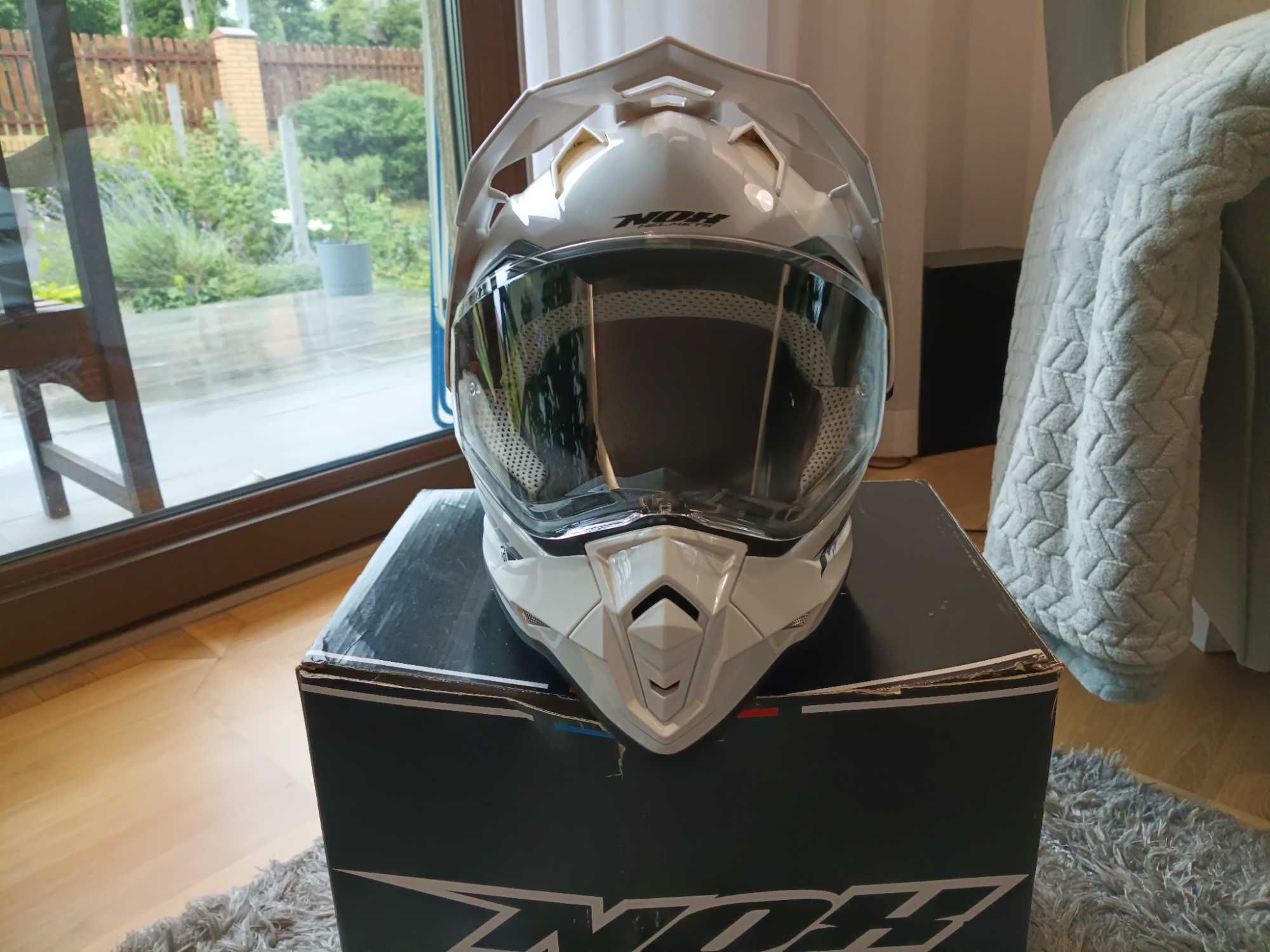 Kask motocyklowy NOX N321 biały
