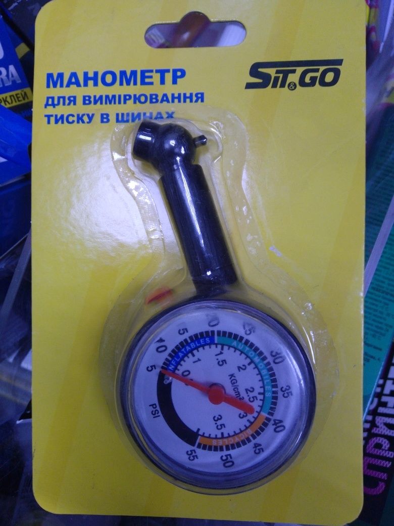 Манометр для измерения давления в шинах