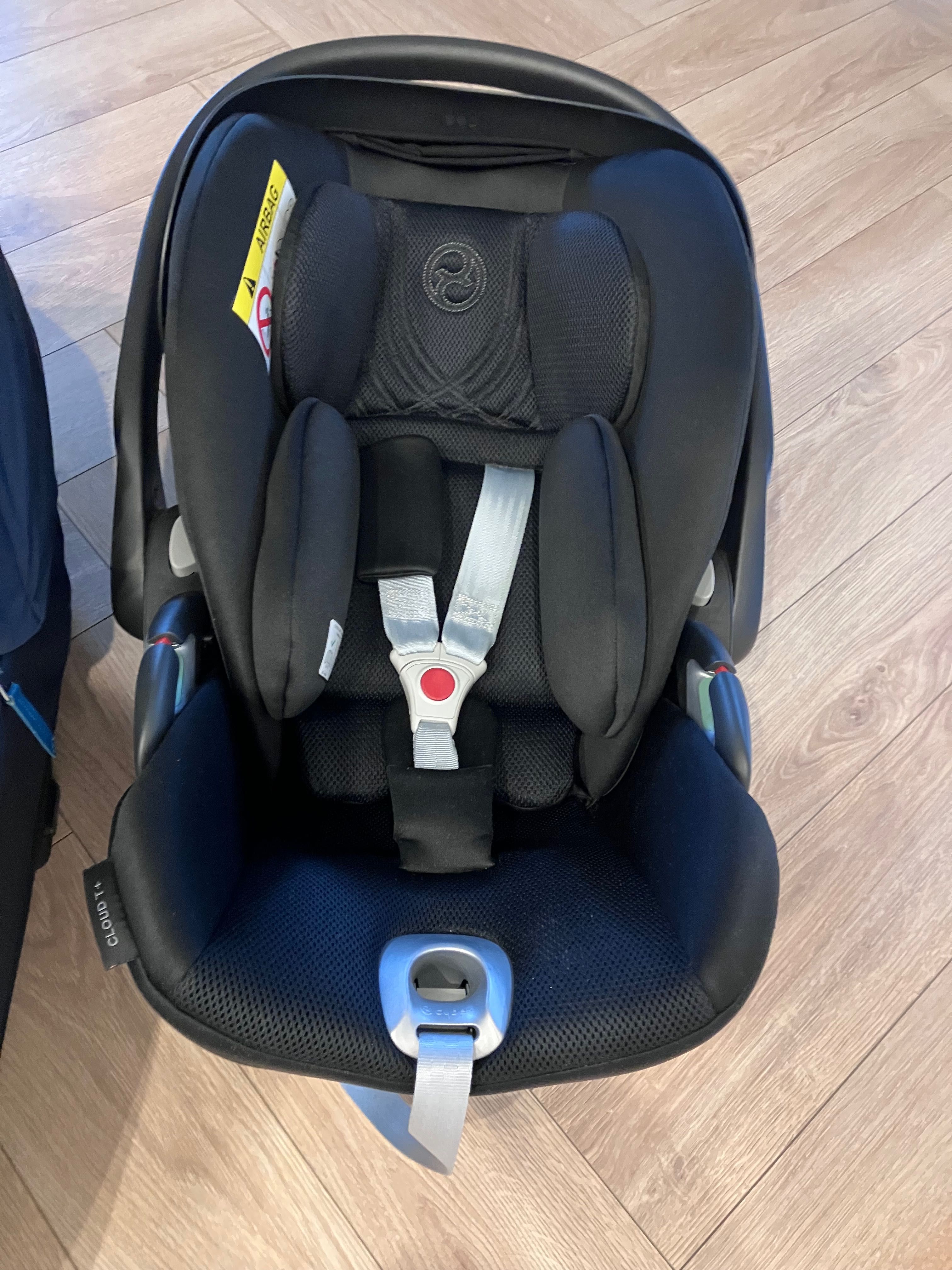 Cybex Rose gold Priam 4.0 cały zestaw nosidełko cloud T i-Size +