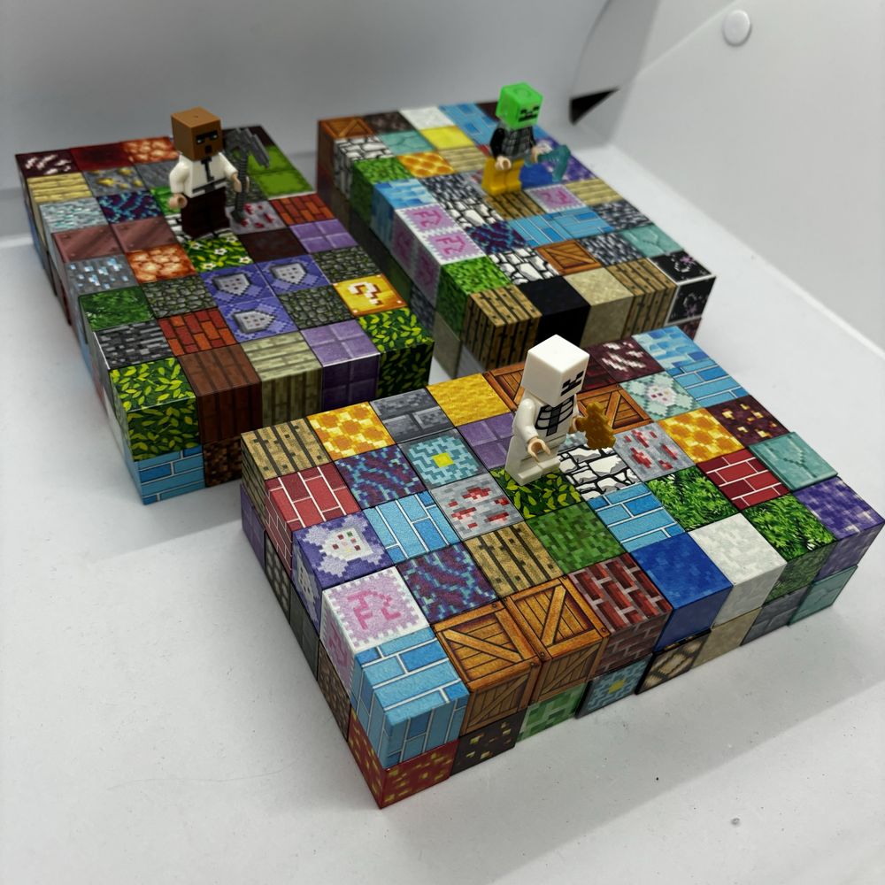 80ШТ + 1 фігурка Конструктор магнітний майнкрафт minecraft блоки лава
