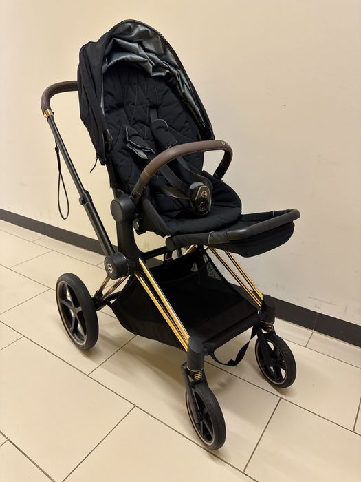 Cybex Priam 2.0 Rosegold/black  gondola+ spacerówka + akcesoria
