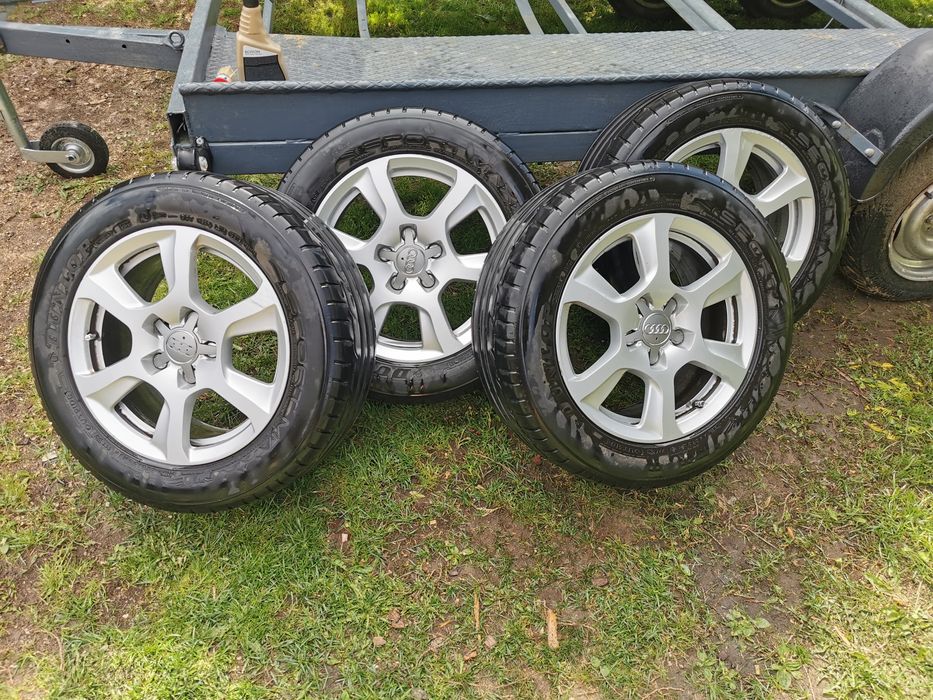 Alufelgi oryginalne a4 b8, opony Dunlop Sport max RT 225x 55 16 cali