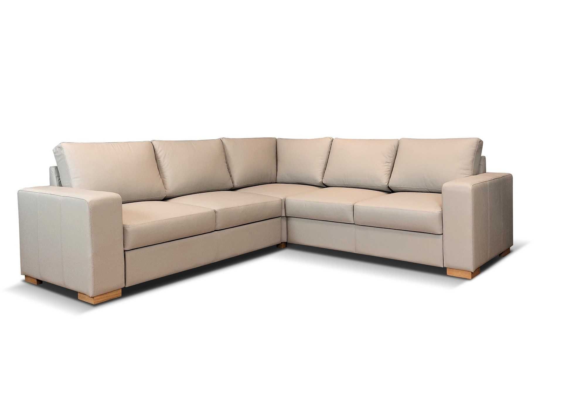 Narożnik ze skóry 245x245 sofa skórzana rogówka SKÓRA nat.