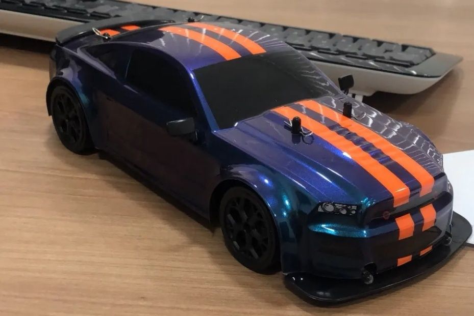 Samochód Ford Mustang GT 500 5 gen DRIFT RC 4wd Kolor niebieski mettal