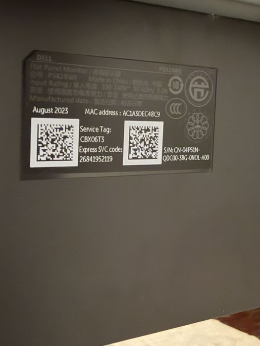 Monitor Dell P3424WE 34" UWQHD