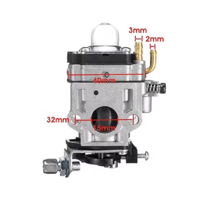 Карбюратор для мотокоси 15мм 40-5 43CC 47CC 49CC 50CC 2-тактний