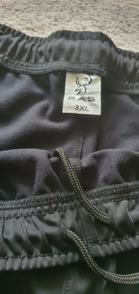 Spodnie dresowe 3XL męskie czarne nowe