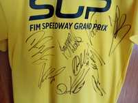 Koszulka t-shirt Speedway Grand Prix żużel z autografami M