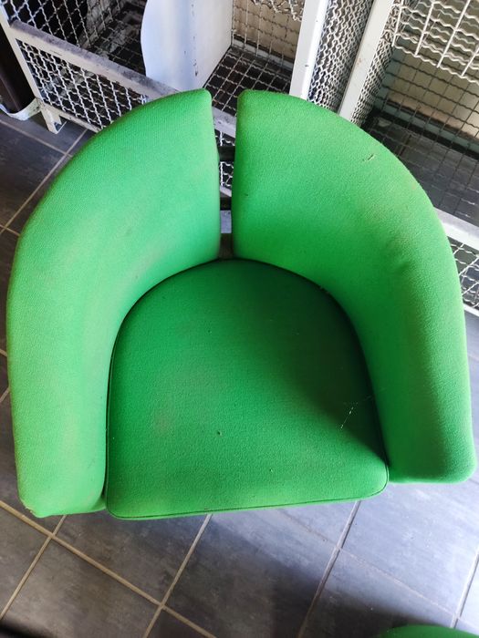 Sofás poltronas verde anos 80 vintage