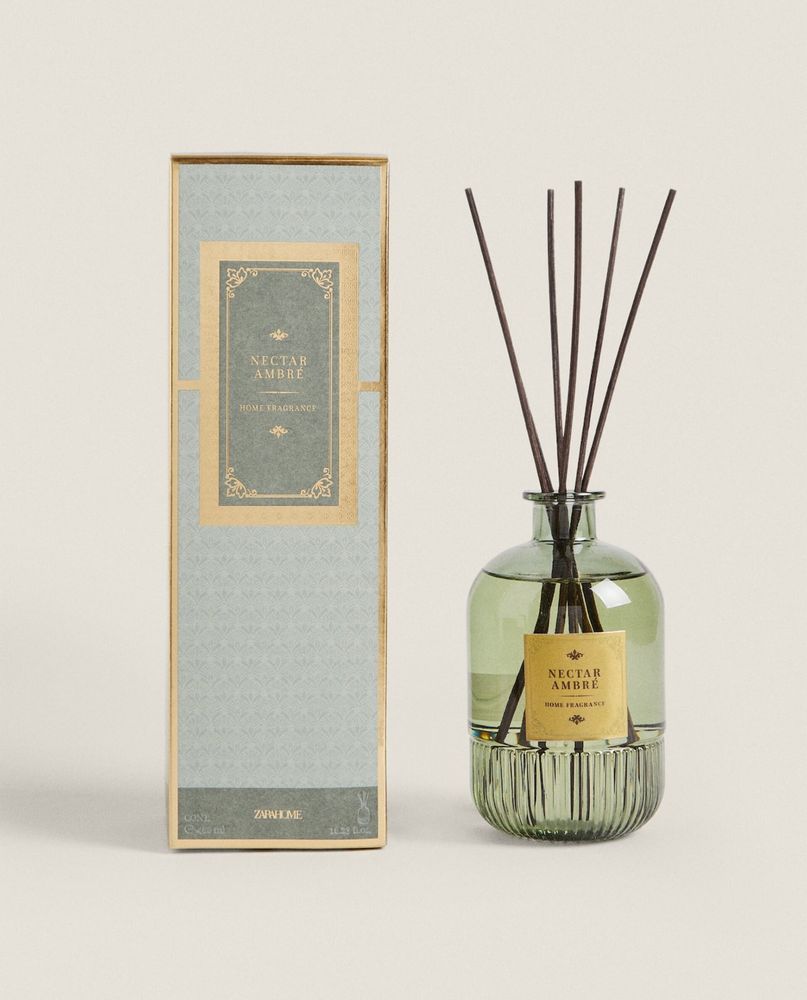 (480 ML) Difusor Em Sticks NECTAR AMBRÉ Zara Home NOVO