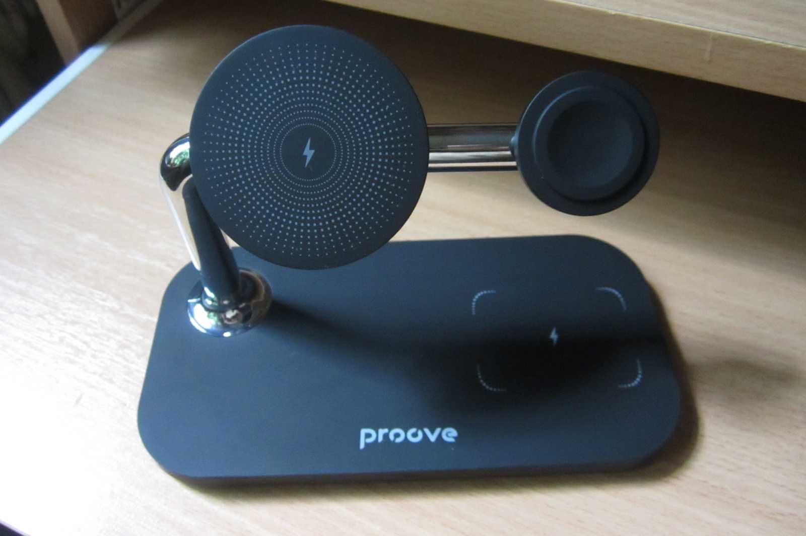 Беспроводное зарядное устройство Proove Magnetic Field 3 in 1 (black)