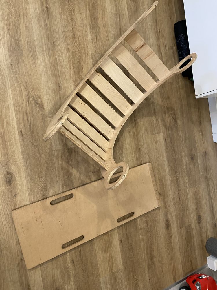 Babywood bujak drewniany drabinka zjezdzalnia M