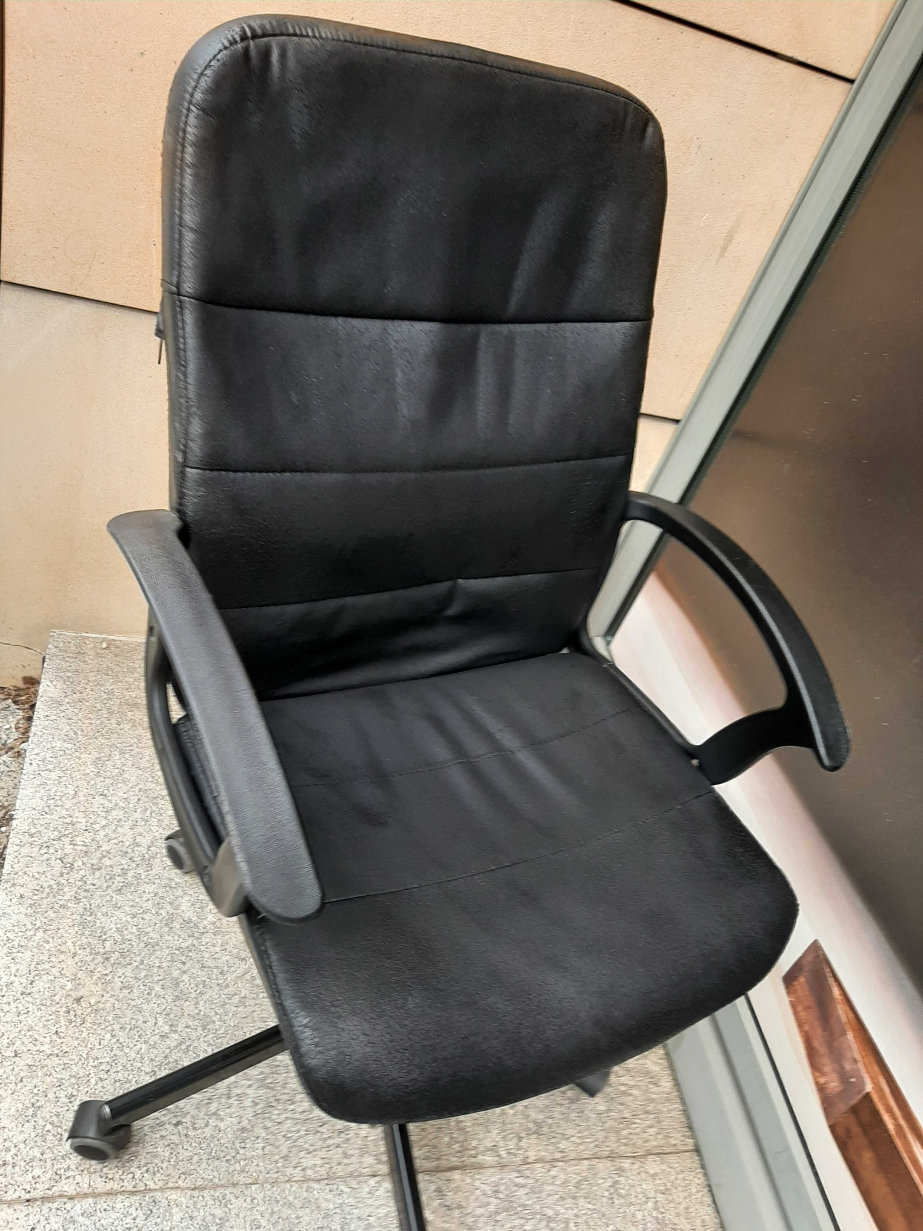 Fotel biurowy obrotowy gracza dziecka nauki biurka Ikea Torcel czarny