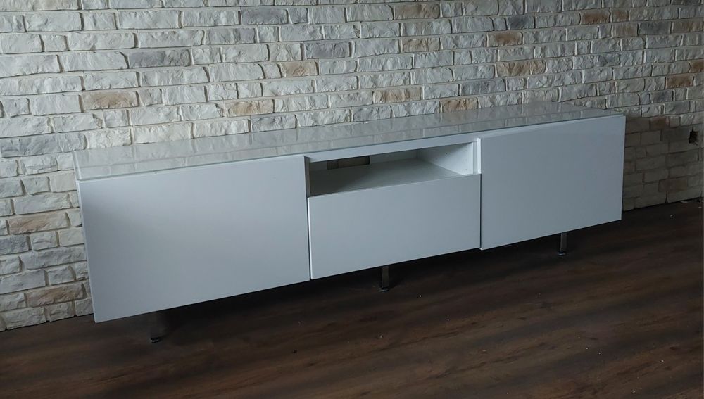 Szafka Pod Telewizor  IKEA BESTA Szafka pod TV, biały/Lappviken 180 cm