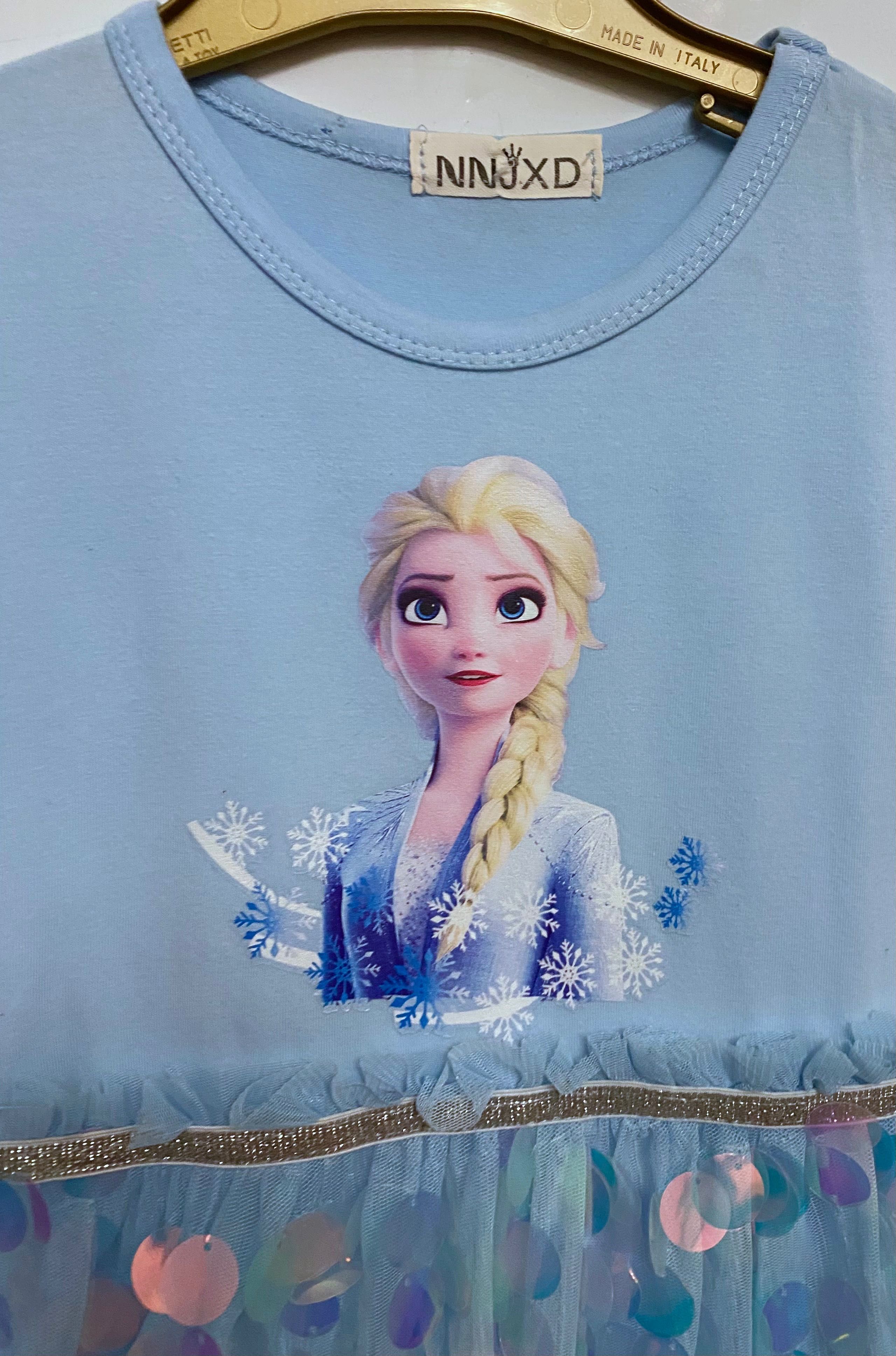 Elza, Elsa, Frozen, Kraina Lodu sukienka NOWE 3D 98