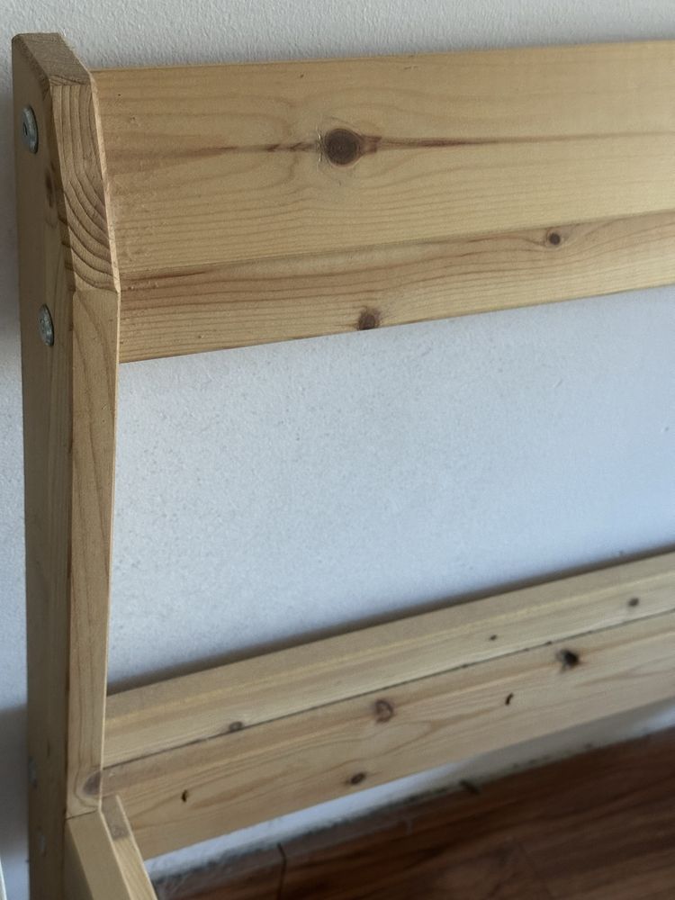 Estrutura de cama, pinho, 140x200 cm - Neiden