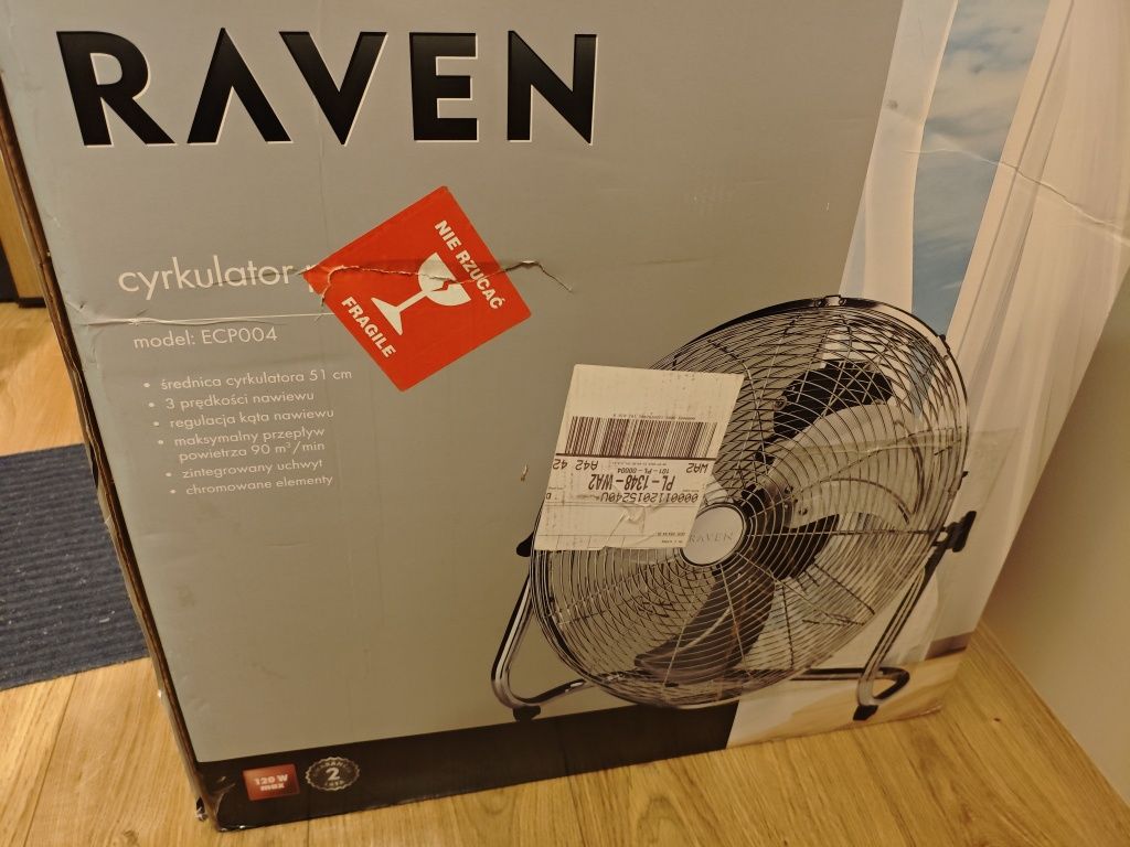 Duży wentylator Raven ECP004