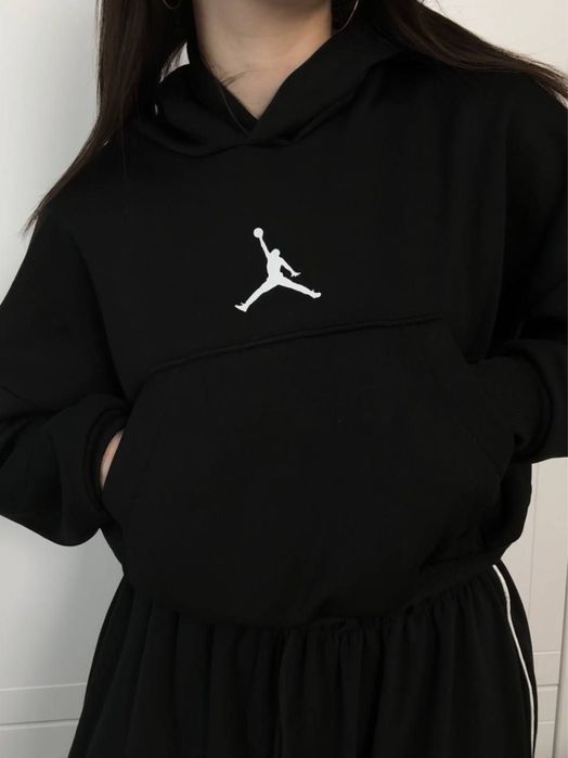Жіноча кофта JORDAN на флісі Худі тепла 42-46 тринитка з капюшоном S-M