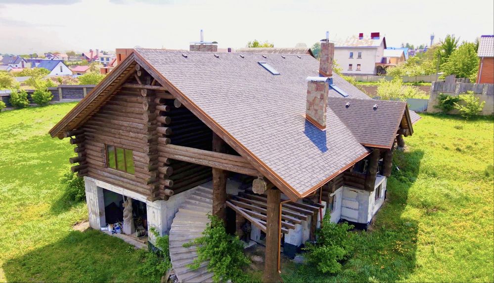Продам будинок зі зруба у пригороді Тернополя с.Байківці