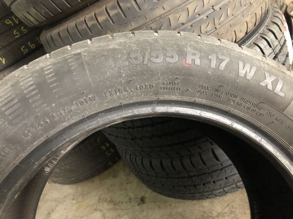 1x opona 225/55r17 continental contiecocontact 5 101w xl 6,5mm 2014r