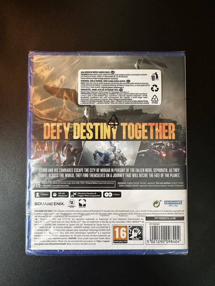 Final Fantasy VII Rebirth PS5, nowa, w folii