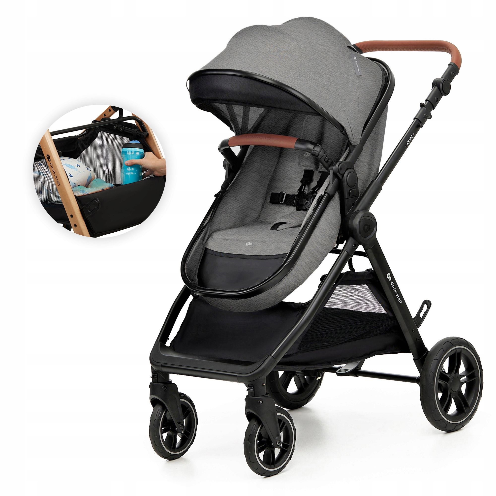 Wózek dziecięcy wielofunkcyjny Kinderkraft Esme 3w1