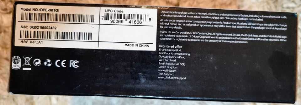 D-Link Adaptador PoE Injector - DPE-301GI Novo em Caixa