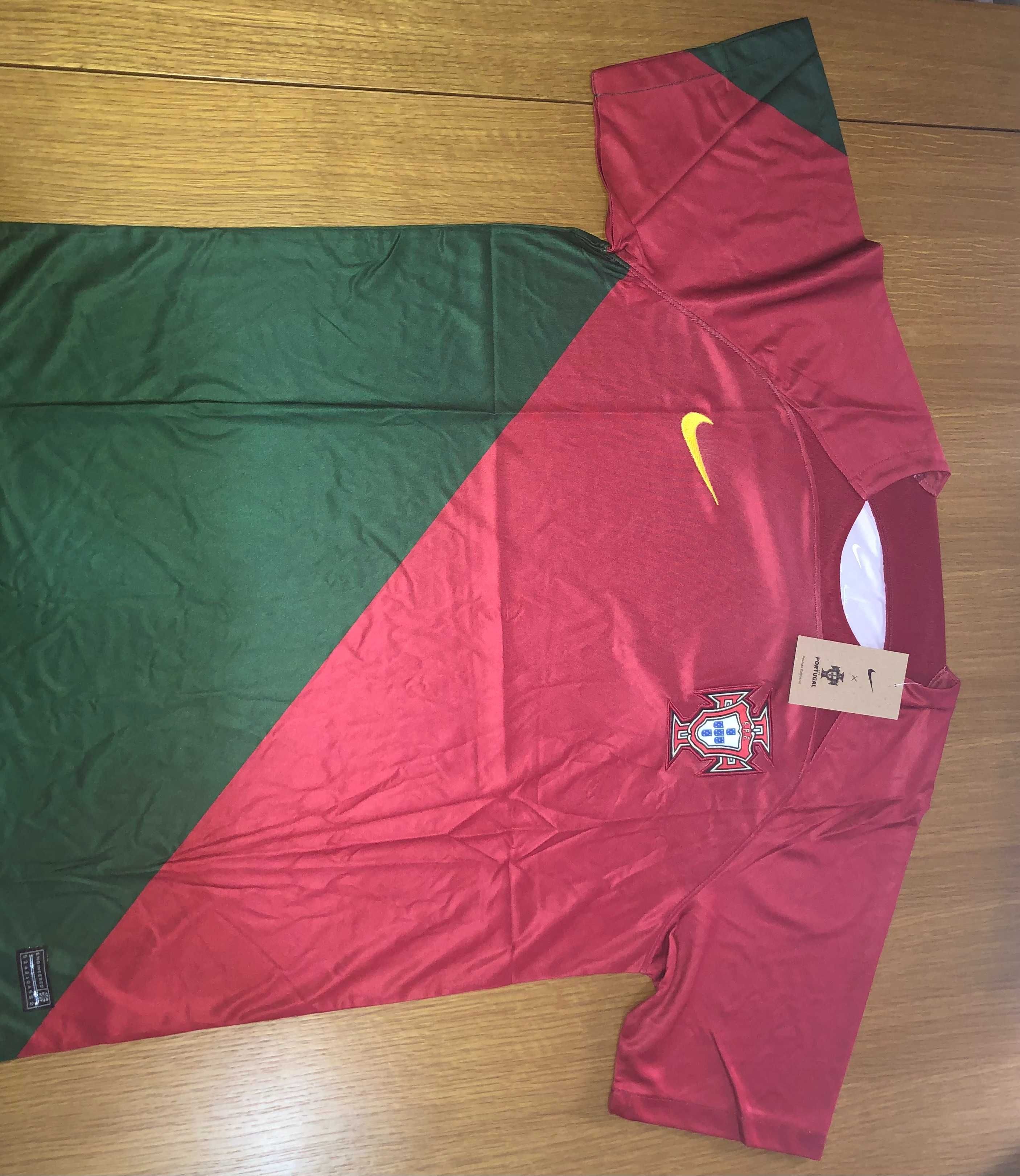 CAMISOLA NIKE PORTUGAL PRIMEIRO EQUIPAMENTO STADIUM MUNDIAL QATAR 2022 XL