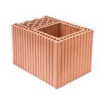 Pustak ceramiczny Wienerberger 25 K P+W - pustak z otworem 17x17