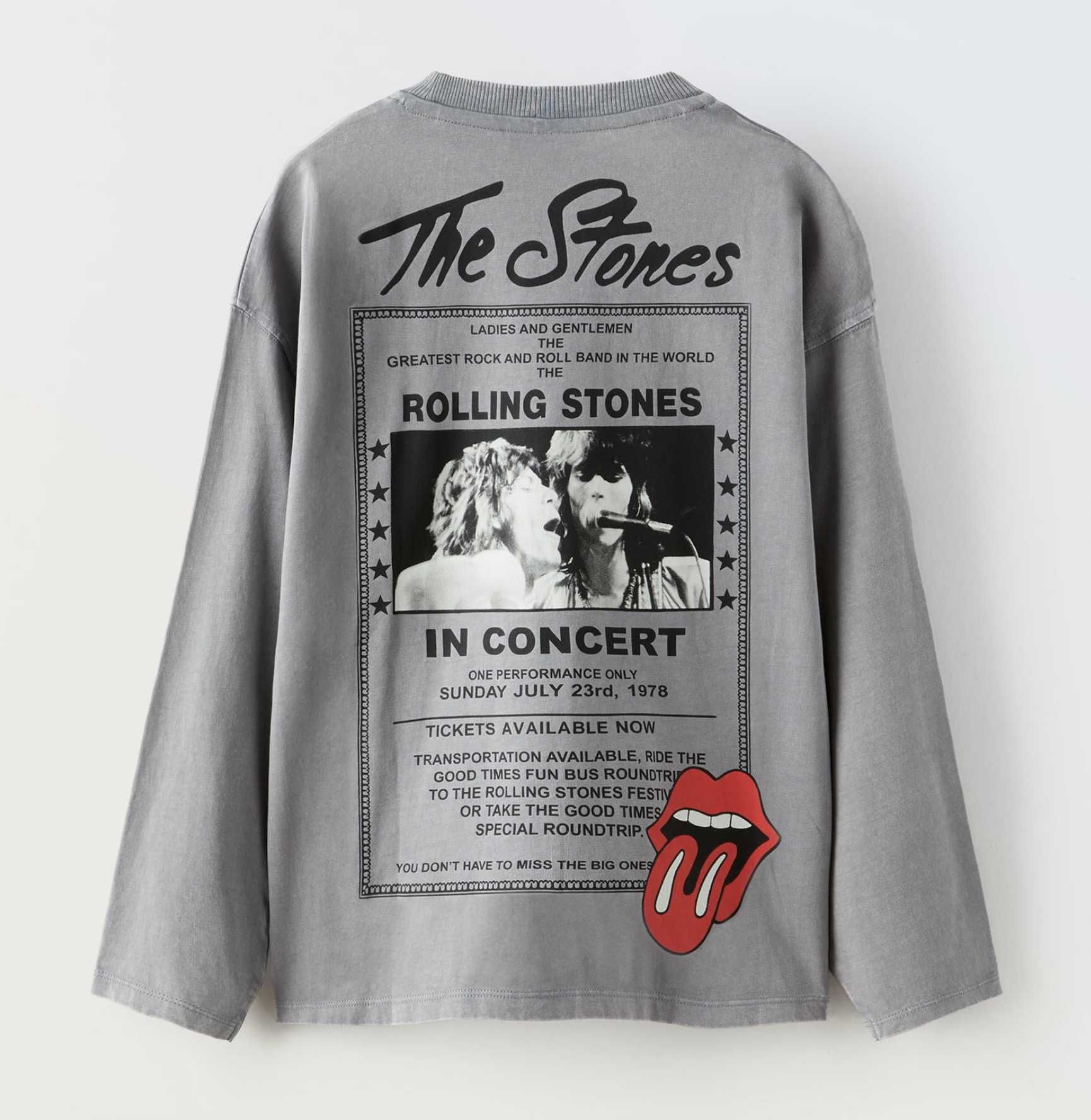 Zara nowa koszulka bluzka The Rolling Stones 9 10 lat