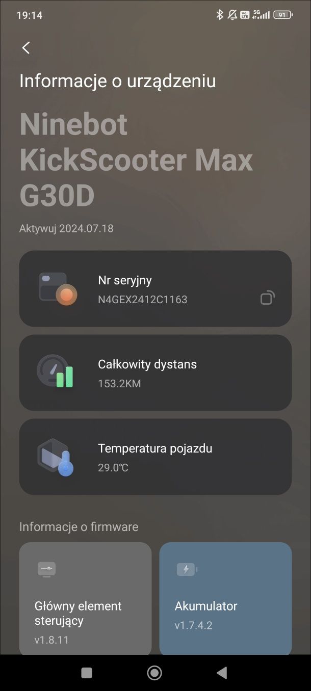 Hulajnoga elektryczna SEGWAY by Ninebot  Max G30D II