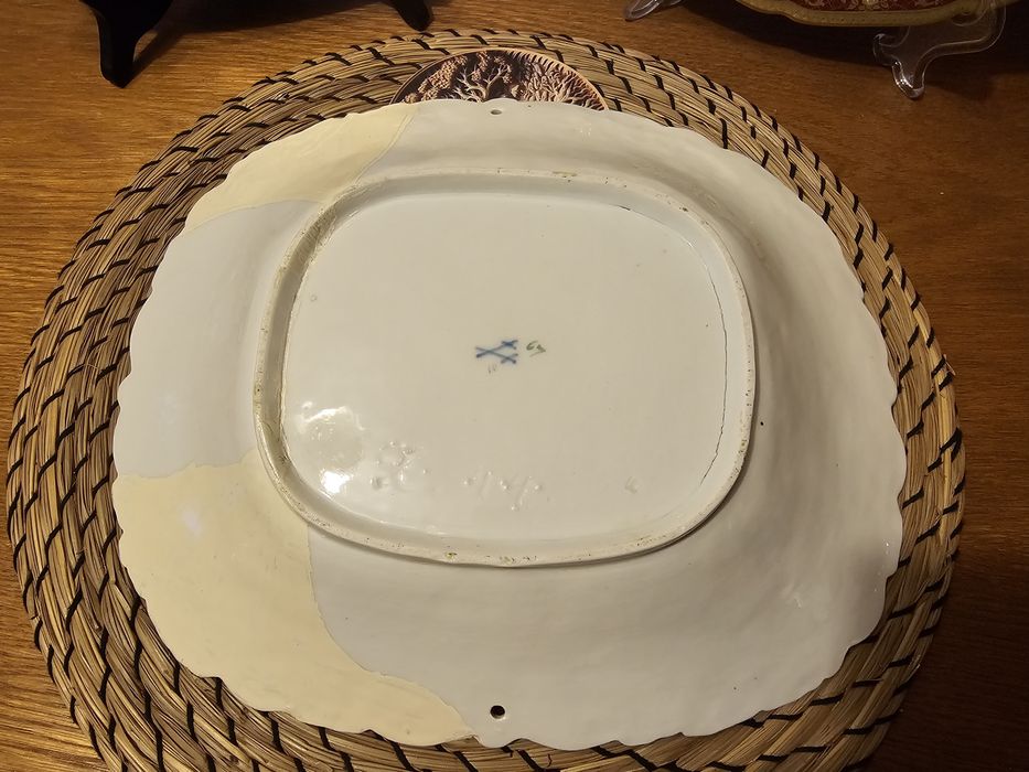 Patera w formie kosza Miśnia/Meissen około 175 lat