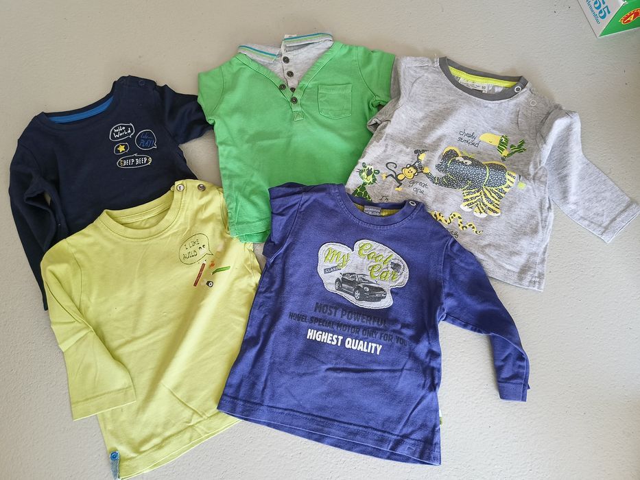 Paka ubranek dla chłopca długi rękaw   jesień zima