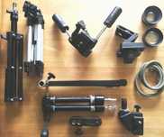 Tripés Girafa Garra  adaptadores Manfrotto