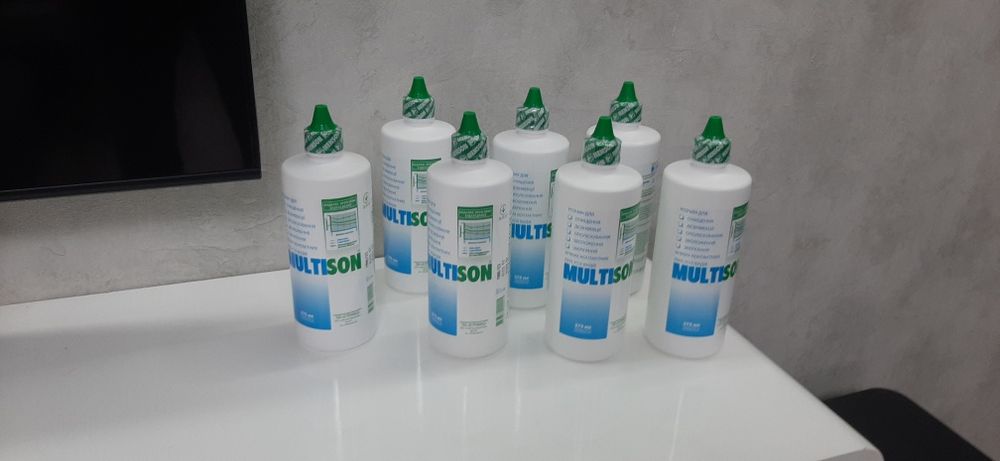 Розчин для контактних лінз Multison 100ml 240ml 375ml + конт або пінце