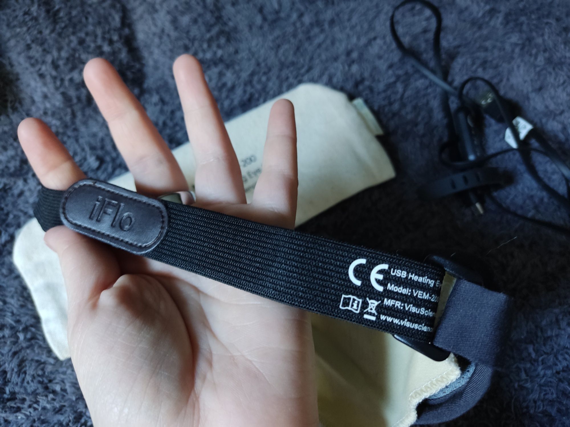 iFlo rozgrzewająca maska na oczy USB