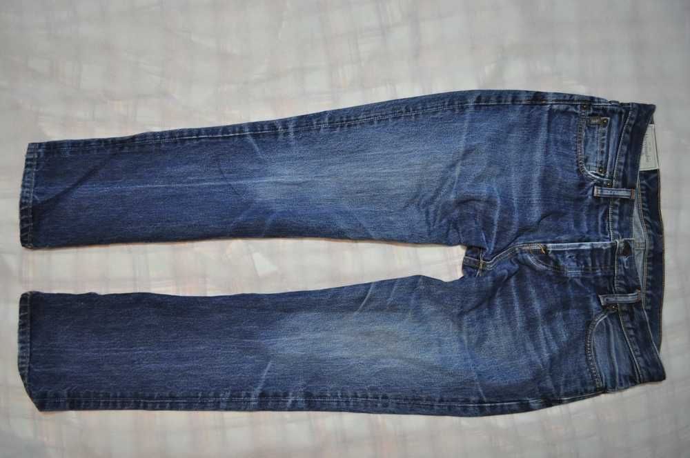 ABERCROMBIE&FITCH 90cm 33/32 męskie spodnie jeansowe straight s4