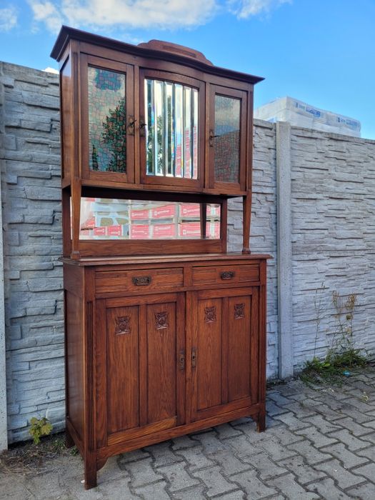 2xElegancki kredens secesyjny.