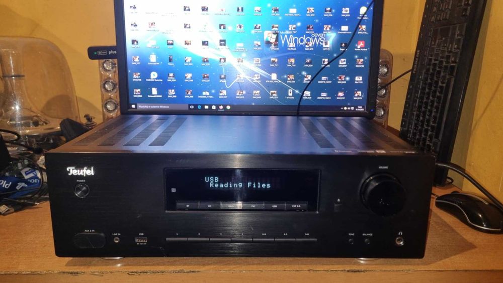 Amplituner stereo Teufel KB 62CR CD MP3 USB Optical BT Bluetooth Phono