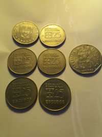 Moedas Portuguesas - 5$00-10$00-25$00-50$00 - desde 0,30 cêntimos