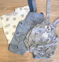 Disney Baby - body + 2 pary spodenek; 0-3msc